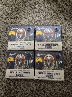 4X Dr. Squatch Limited Ed Bar Soap Skellington's Suds Nightmare Before Christmas